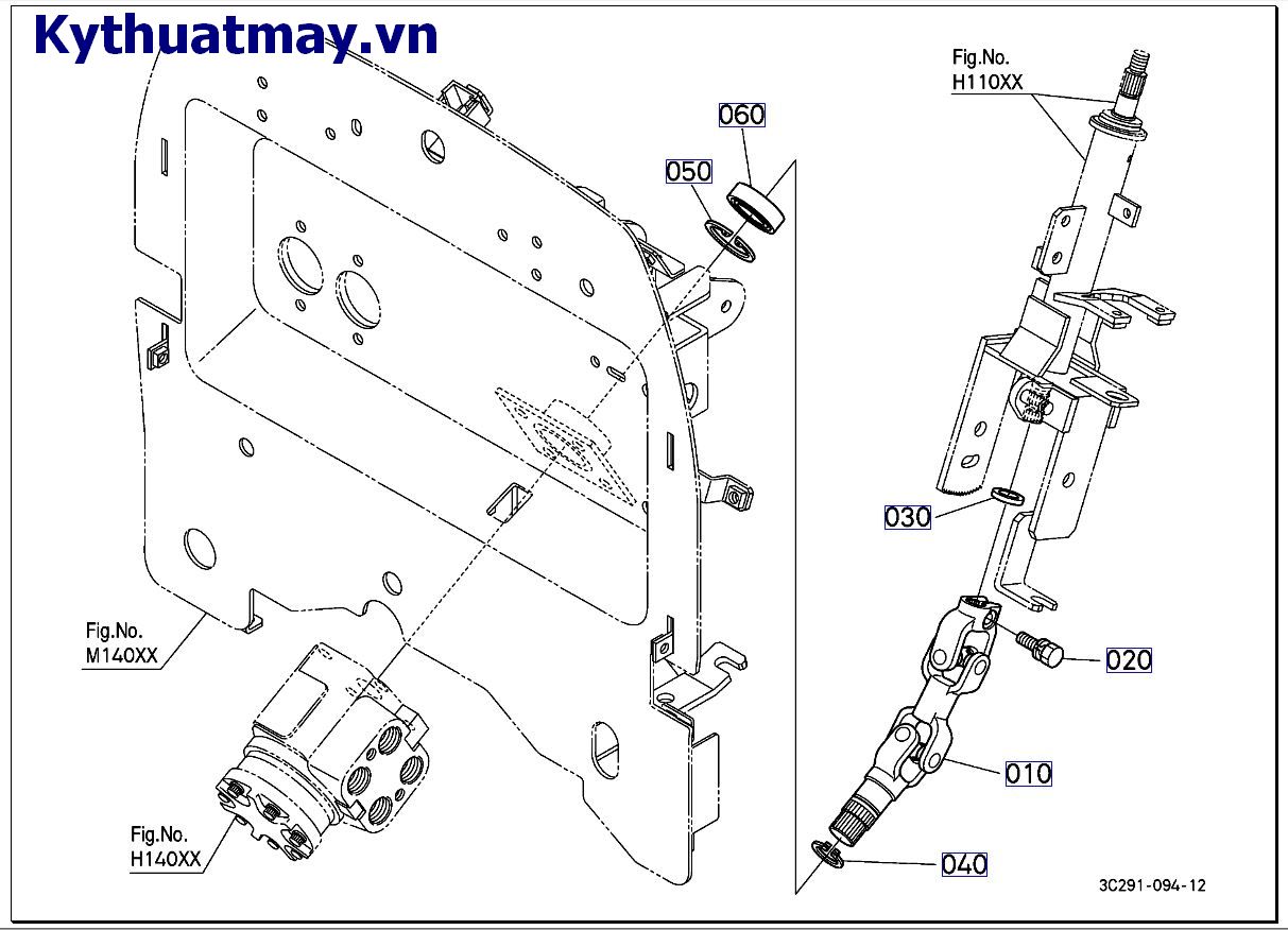 Khớp nối tay trái (  mới) 10001 đến 49999